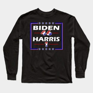 Biden 46 Harris 1 Long Sleeve T-Shirt